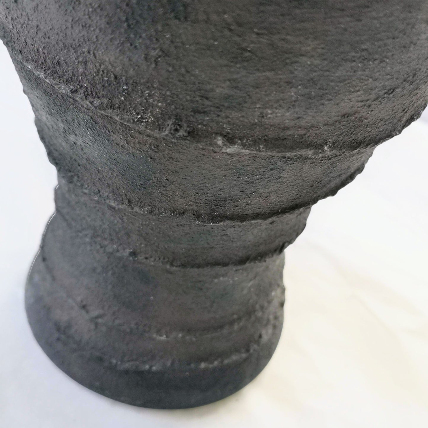 Brown Faux Stone Twist Vase