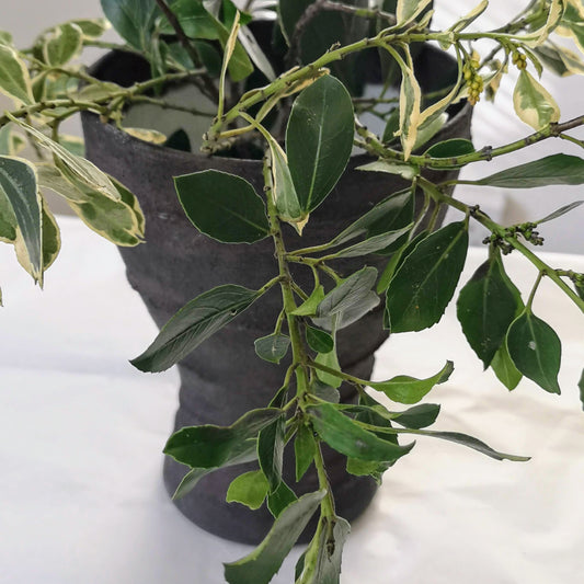 Brown Faux Stone Twist Vase