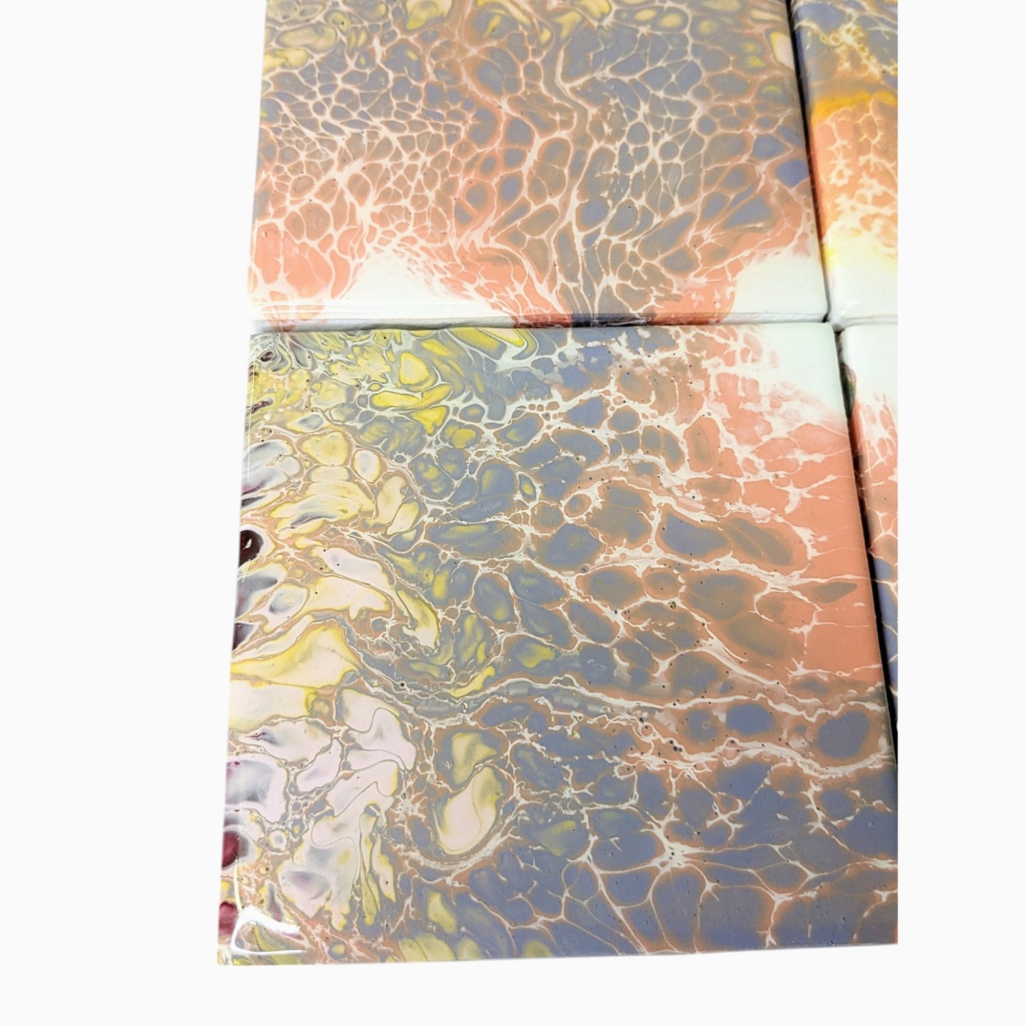 Ceramic Coasters - Colour Lace