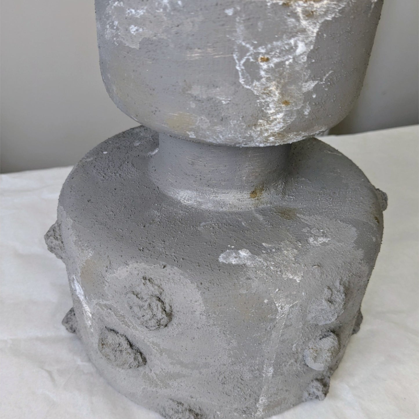 Faux Stone Aged Bubble Vase