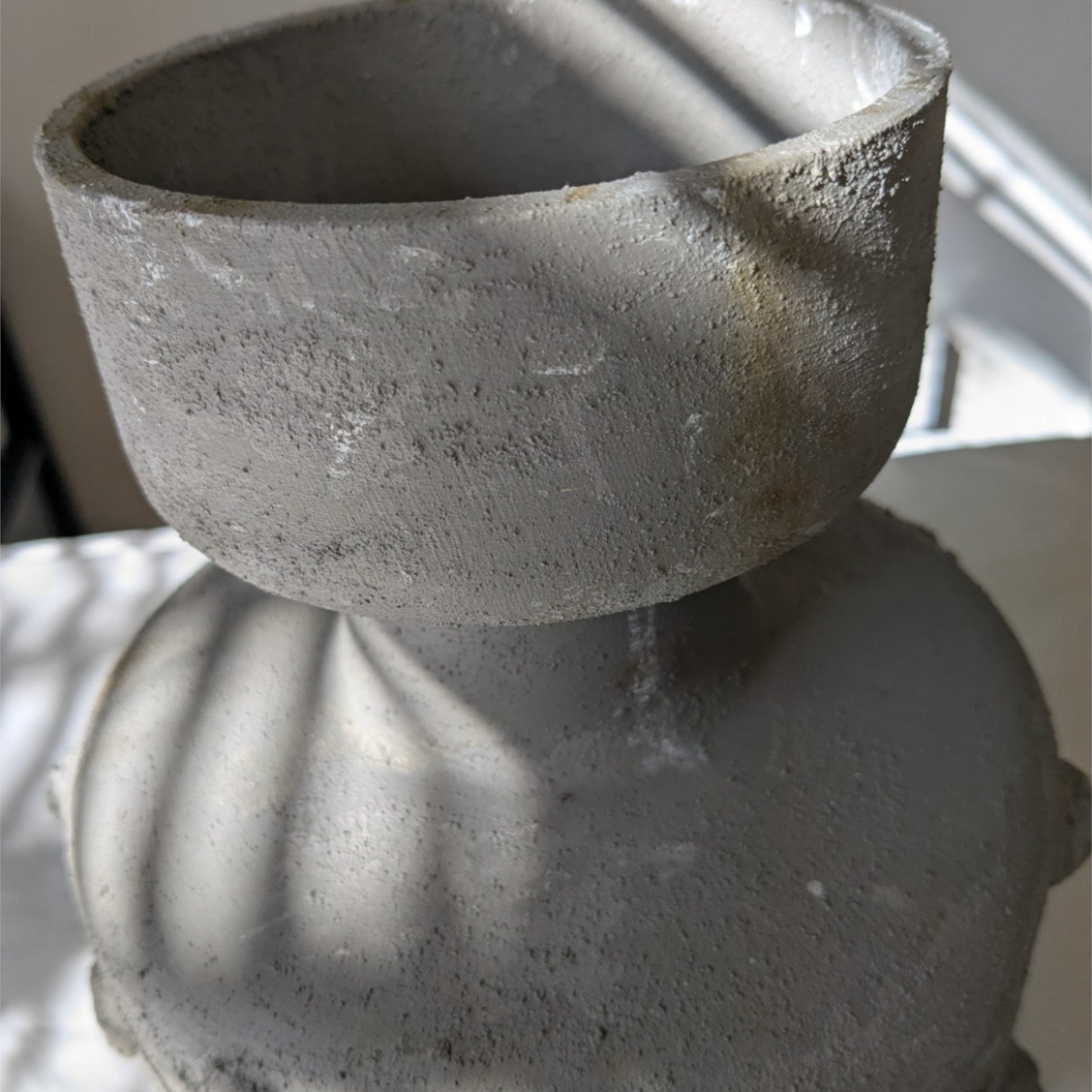 Faux Stone Aged Bubble Vase