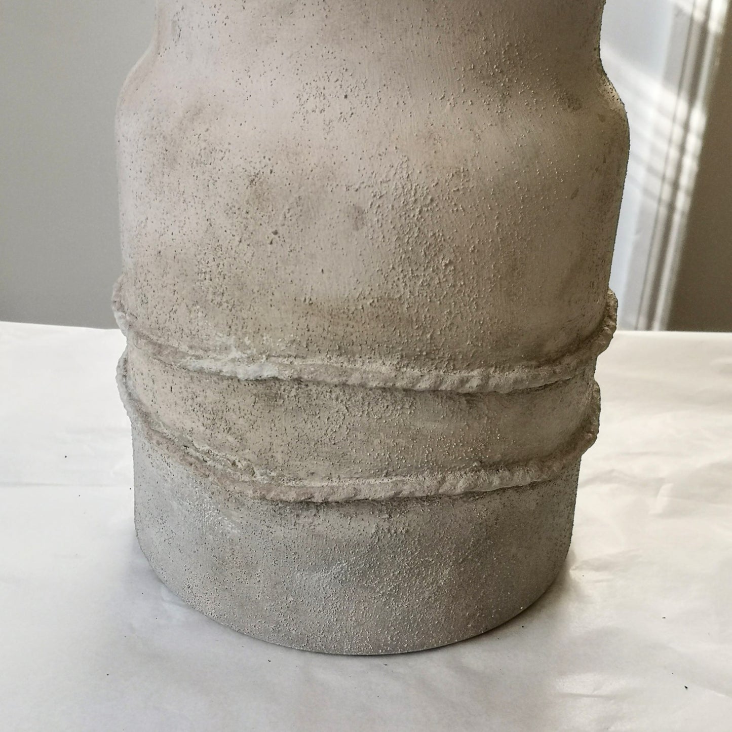 Double Rope Faux Stone Vase