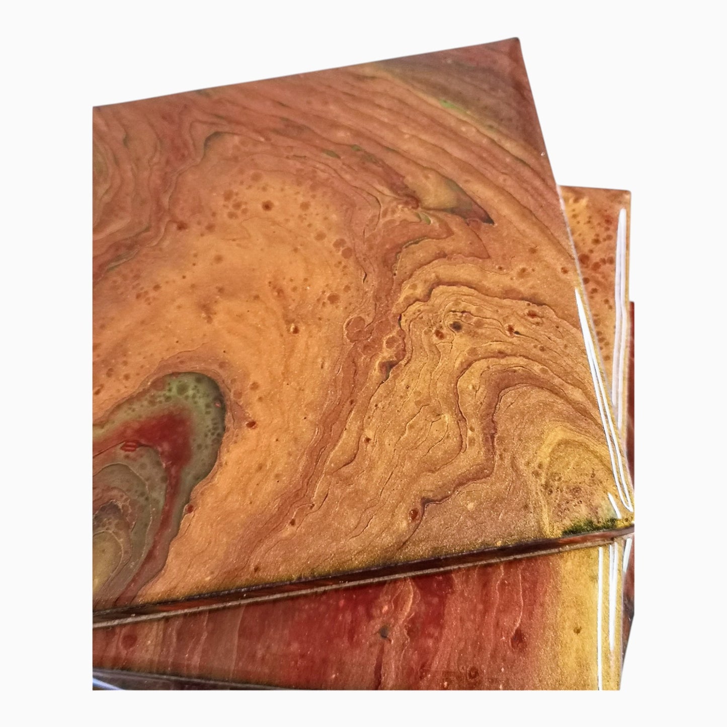 Ceramic Coasters - Lava Flow