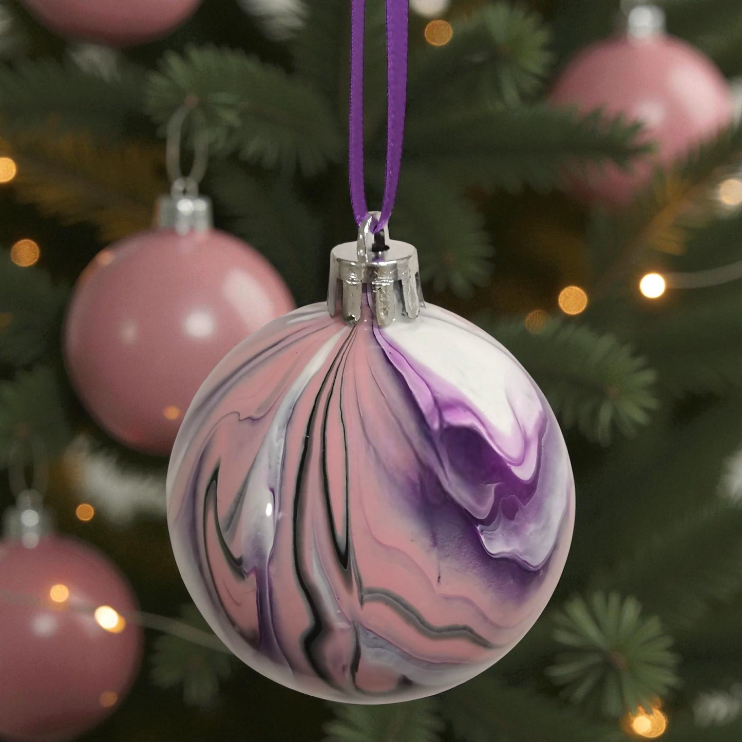 Acrylic Poured Baubles - Medium
